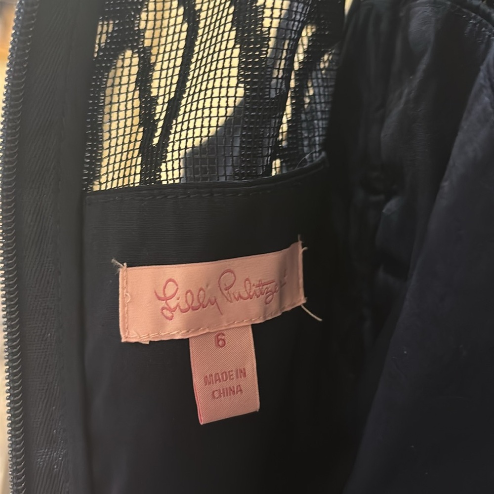 Lilly Pulitzer sleeveless dark navy dress size 6 - Picture 15 of 16